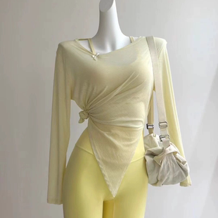 瑜伽服套装女2025新款高级感绝美上衣跑步专业普拉提训练健身服