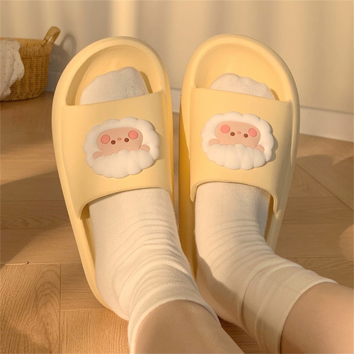 少女心可爱小羊时尚百搭外穿拖鞋