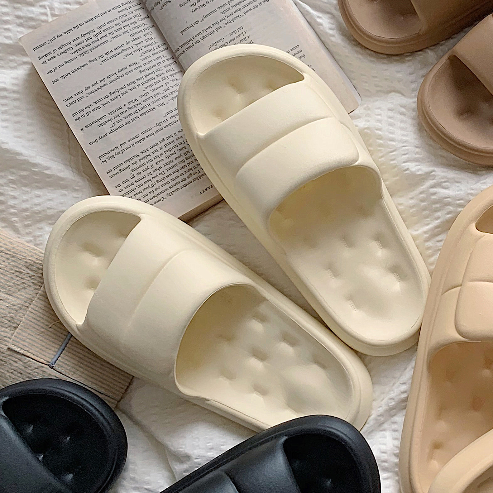 夏天韩版ins简约一字凉拖鞋情侣居家防滑eva室内浴室软底拖鞋男女