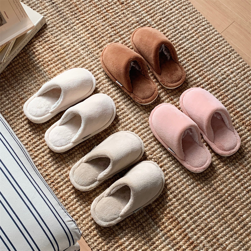简约纯色舒适包头地板居家室内棉拖鞋防滑冬情侣男女日式毛毛拖鞋,居家布艺,居家棉拖/棉鞋,淘宝优惠券,粉丝福利购,淘宝优惠卷