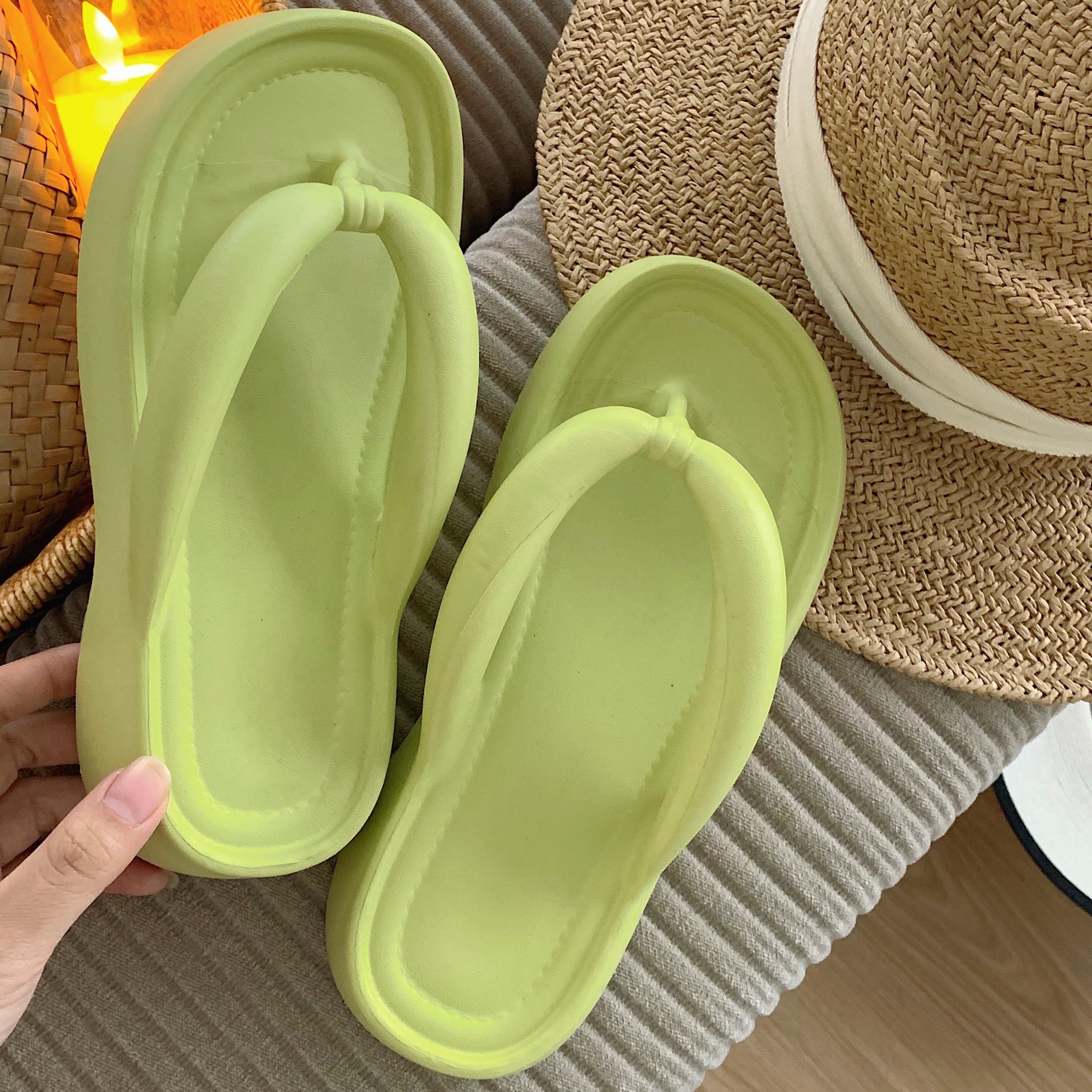 防滑外穿女夏季踩屎感eva厚底夹脚人字拖百搭休闲度假沙滩凉拖鞋,女鞋,人字拖,淘宝优惠券,粉丝福利购,淘宝优惠卷