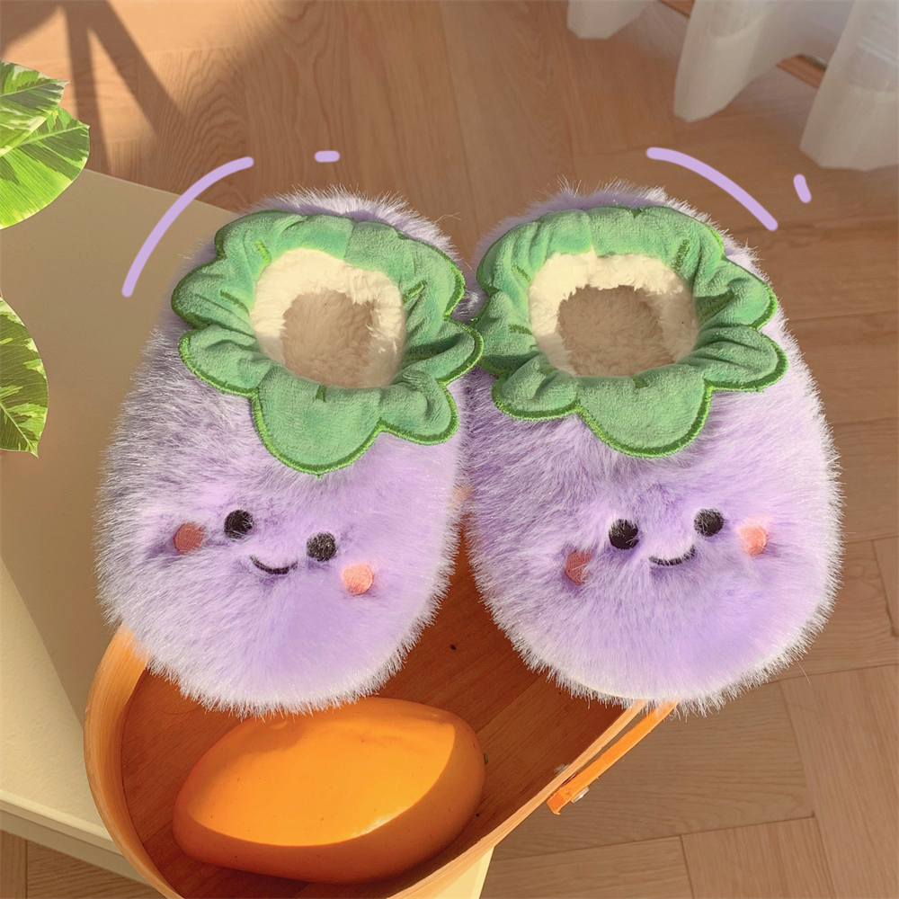 休闲居家创意保暖防滑舒适棉拖鞋