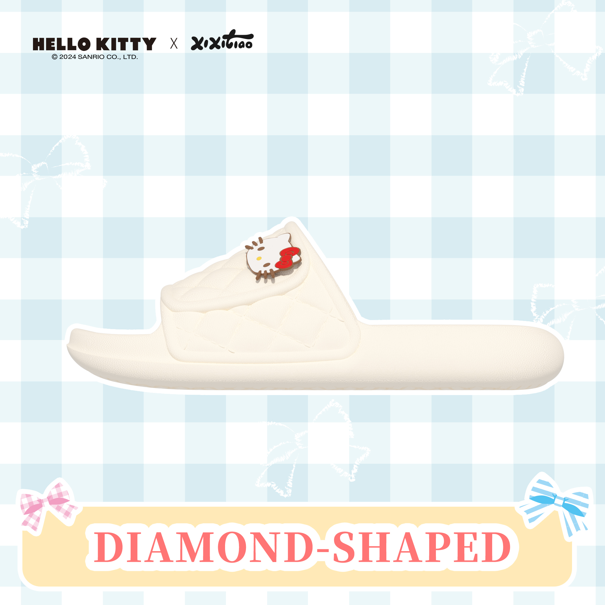 正版联名HelloKitty亲子一字拖