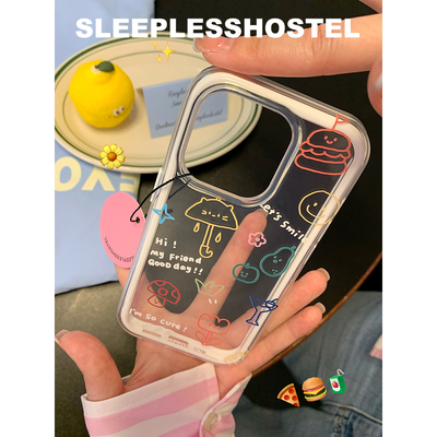 适用imd二合一可爱苹果ins手机壳