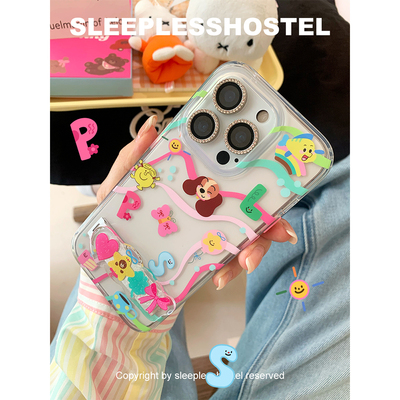 ins风可爱立体折叠苹果17手机壳