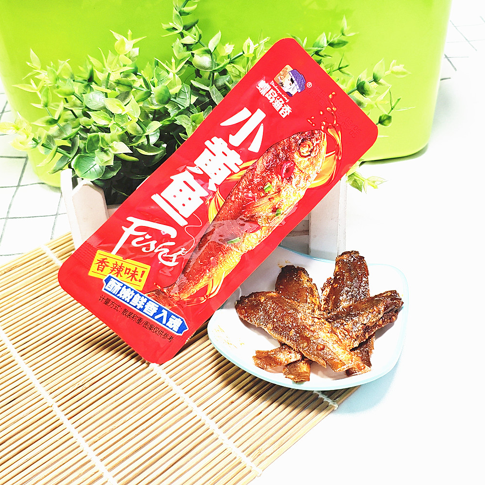 包邮 蝶岛渔香小黄鱼香辣味500克 2口味 休闲食品 即食零食小包装
