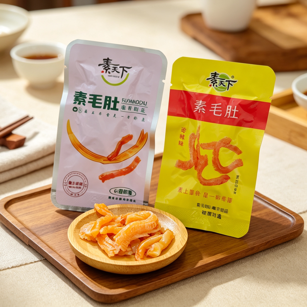 包邮 素天下素毛肚奥尔良味和香辣味2款 小包装 休闲食品即食零食