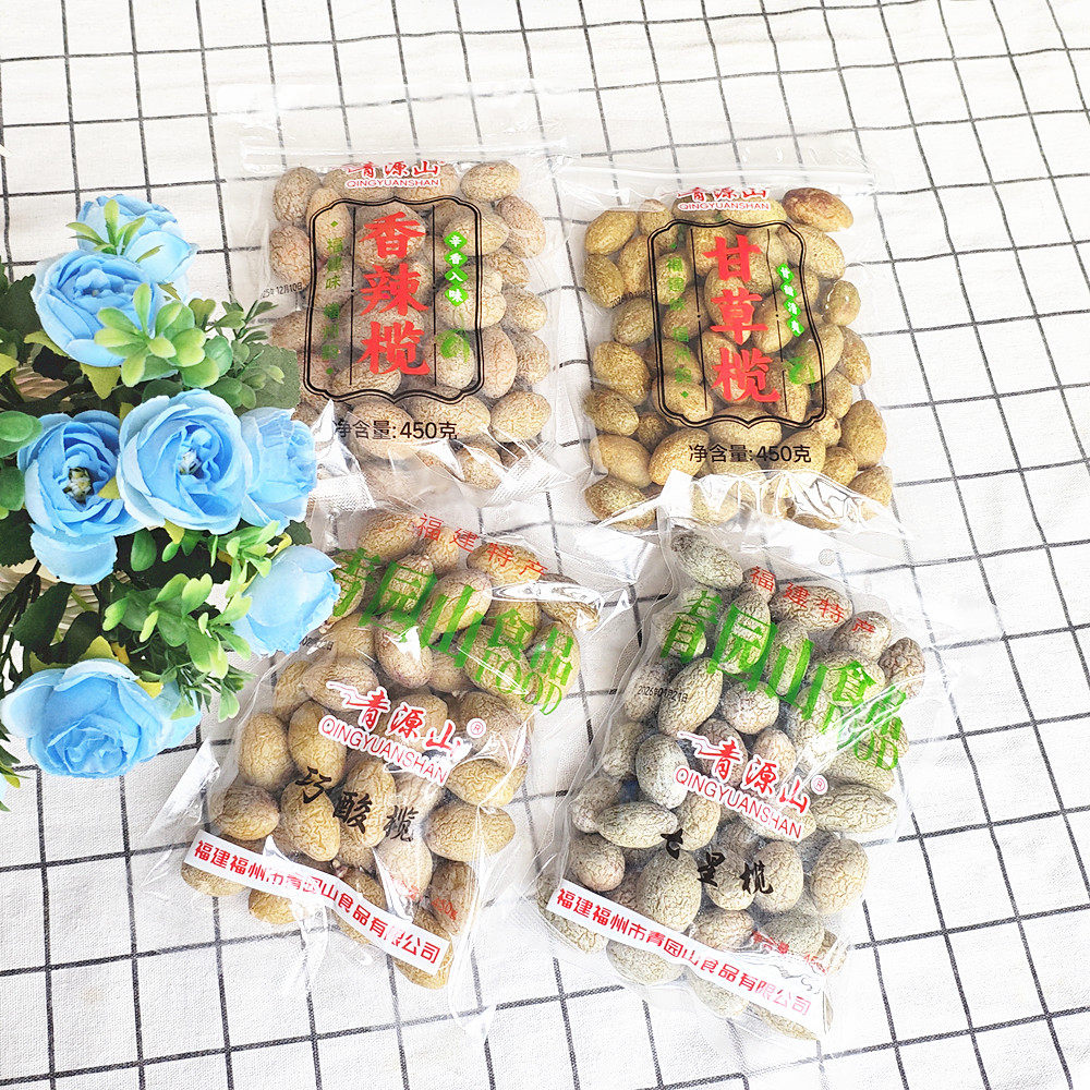 包邮 青源山香辣榄.七星榄.巧酸榄.甘草榄.等多口味 青橄榄制作