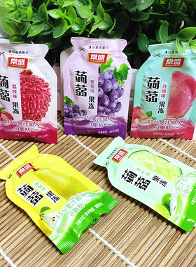 包邮常盛果汁果冻 蒟蒻果冻葡萄味 荔枝味 白桃味 青柠味雪梨味等