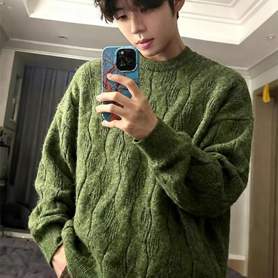 【五折专区】慵懒风圆领针织衫潮