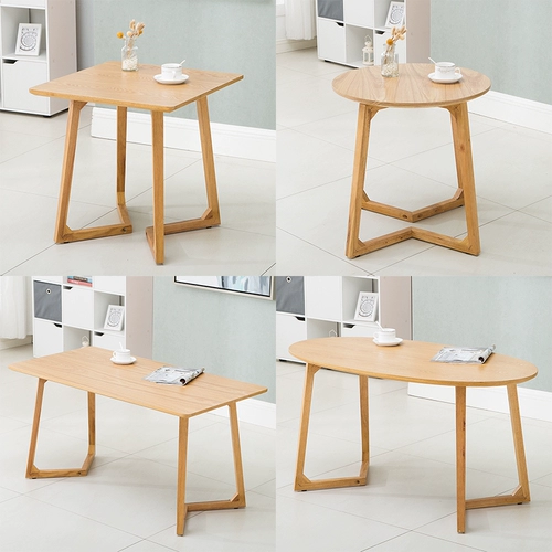 Кофейный столик к чкфанг столовой клык кафе захват на стол молоко чай магазин эллипулезные столовые балконы гостиная простая сплошная деревянная чай