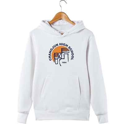 长郡校服卫衣加绒秋冬月亮岛