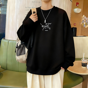 6620*P28美式重磅华棉卫衣男女春季新款圆领百搭上衣宽松休闲外套,女装短外套,星座414A-2（原B215-2）