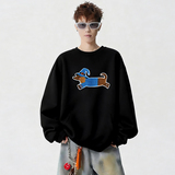 6640*P28美式重磅华棉卫衣男秋季新款潮牌毛巾绣上衣宽松休闲外套，女装短外套，星座414A-2（原B215-2）