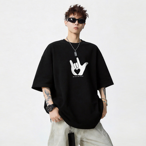 TU06*P20 重磅情侣短袖t恤男女夏季潮流痞帅体恤宽松百搭半袖上衣，男装T恤，星座414A-2（原B215-2）