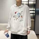 7005*P45港风ins秋季连帽卫衣男纯棉宽松上衣服潮牌百搭休闲外套，男装卫衣，星座414A-2（原B215-2）