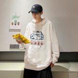 7009*P45连帽卫衣男潮薄款春秋装港风ins潮牌宽松纯棉休闲外套，男装卫衣，星座414A-2（原B215-2）