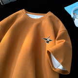 TC89*P25华夫格美式痞帅t恤男夏季新款短袖宽松重磅潮牌情侣上衣，男装T恤，星座414A-2（原B215-2）