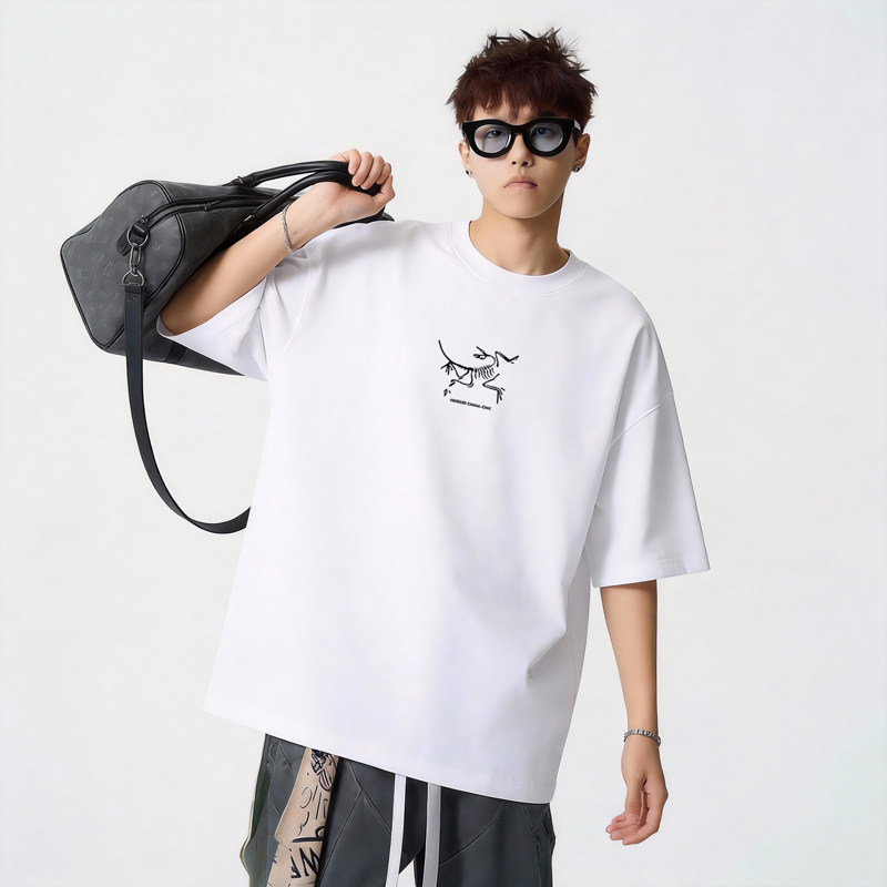 TU03*P20重磅情侣短袖t恤男女夏季潮流痞帅体恤宽松百搭半袖上衣，男装T恤，星座414A-2（原B215-2）