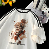 TE15*P33夏天痞帅短袖t恤男夏季新款潮牌青少年半袖宽松百搭衣服，商品下架区，星座414A-2（原B215-2）