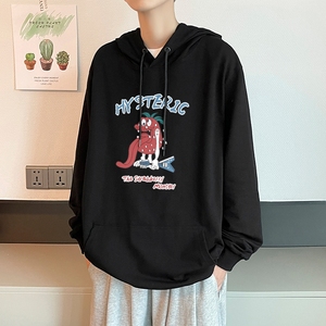 7021*P45 港风连帽卫衣男秋季潮ins大码衣服美式高街潮牌学生外套图片