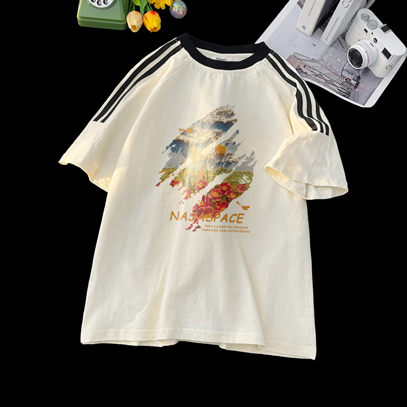 TE10*P30新中式小众设计痞帅短袖t恤男夏季新款潮牌半袖宽松上衣，男装T恤，电商B215-2