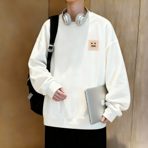 6633*P28美式重磅华棉卫衣男秋季新款潮牌百搭上衣宽松休闲外套图片