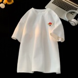 TC31*P22华夫格男女t恤夏季短袖宽松大码体恤风潮流半袖上衣服，男装T恤，星座414A-2（原B215-2）