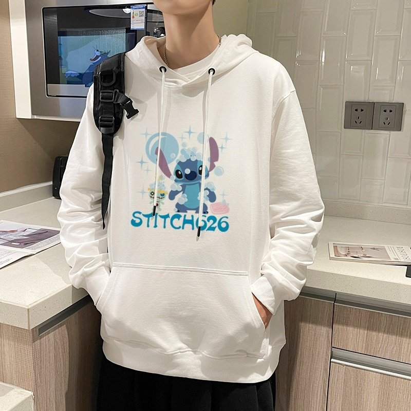 7007*P45连帽卫衣男秋季港风宽松纯棉上衣服潮牌ins春秋百搭外套,男装卫衣,星座414A-2（原B215-2）