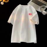 TC06*P22华夫格男t恤夏季短袖宽松大码体恤潮牌潮情侣半袖衣服，男装T恤，星座414A-2（原B215-2）