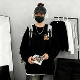 6608*P28美式重磅华棉卫衣春季新款毛巾绣圆领打底衫宽松休闲外套，男装T恤，星座414A-2（原B215-2）