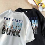 TF36*P26灌篮高手麂皮绒T恤短袖男女夏季日系动漫潮牌ins宽松体恤，男装T恤，星座414A-2（原B215-2）