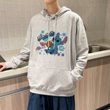 7006*P45连帽卫衣男春秋季新款潮流宽松情侣休闲上衣港风长袖外套，男装卫衣，星座414A-2（原B215-2）
