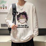 6112*P35美式嘻哈高街圆领卫衣男春秋季宽松百搭学生上衣休闲外套，男装卫衣，星座414A-2（原B215-2）