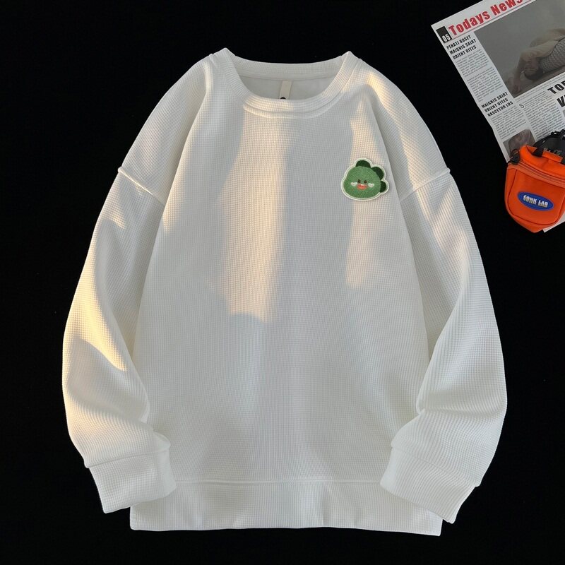 W1023*P28潮vintag卫衣男春秋季宽松华夫格情侣上衣潮牌ins外套,男装卫衣,星座414A-2（原B215-2）
