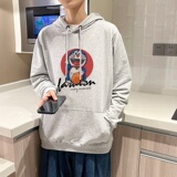 7024*P45纯棉连帽卫衣男士秋季宽松百搭上衣潮牌ins帽衫学生外套，男装卫衣，星座414A-2（原B215-2）