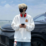 6605*P28美式重磅华棉卫衣男春季新款潮牌圆领打底衫宽松休闲外套，男装T恤，星座414A-2（原B215-2）