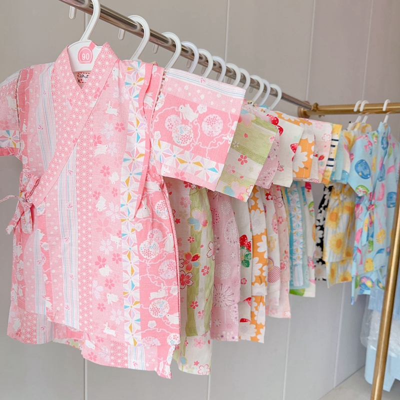 和服浴衣短袖短裤套装家居汗蒸服