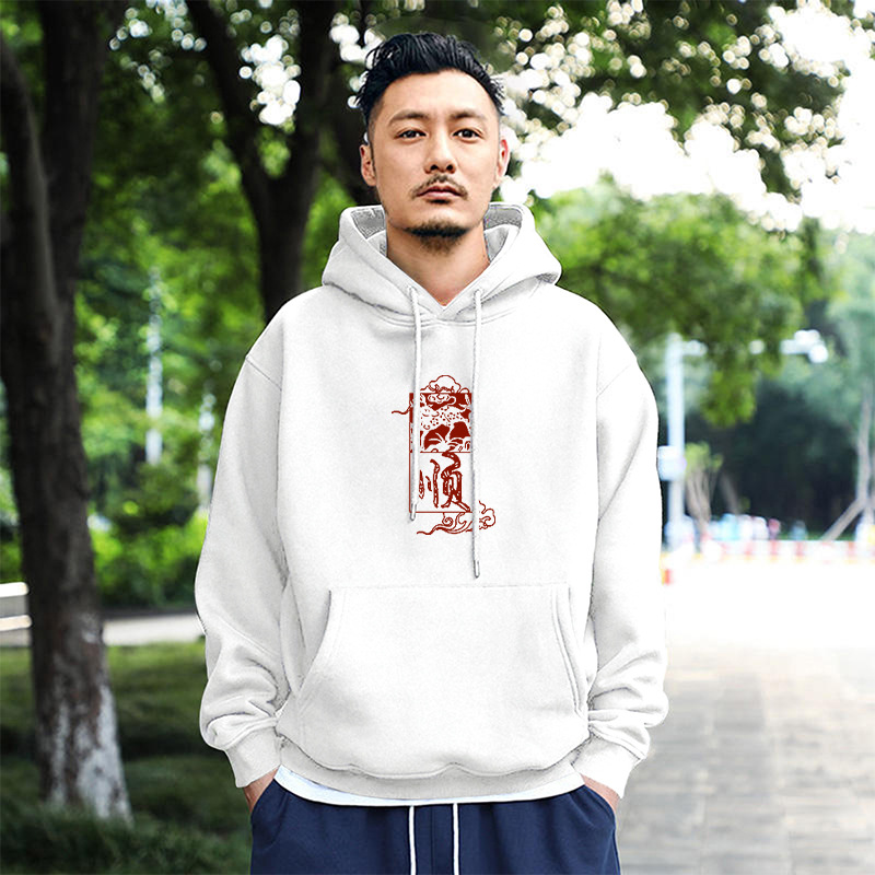 【官网热销】重磅加绒连帽卫衣男