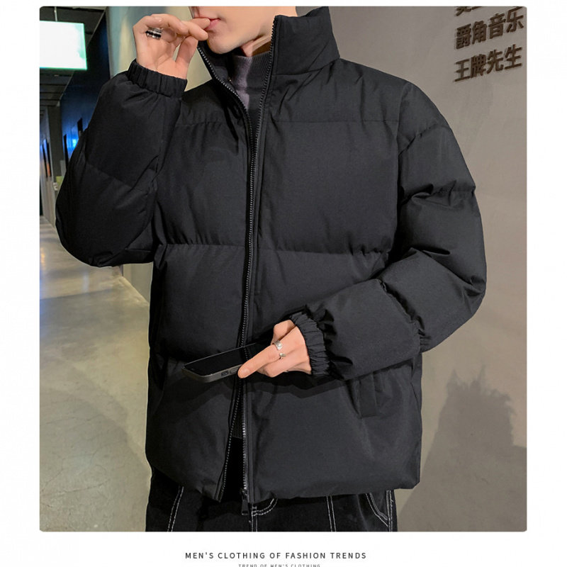 【官网热销】2024冬季新款港风羽绒服男保暖大码宽松面包服帅气情