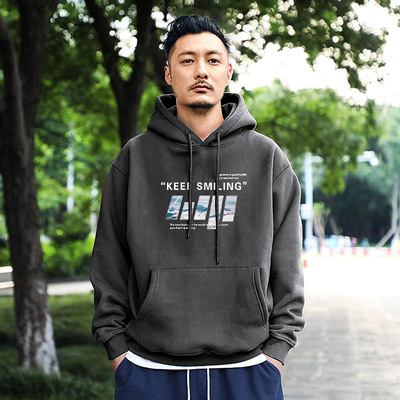 【官网热销】春秋重磅卫衣男生连