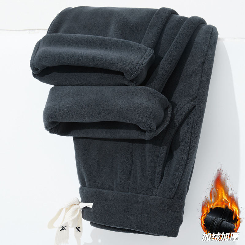 【官网热销】重磅双面摇粒绒裤子