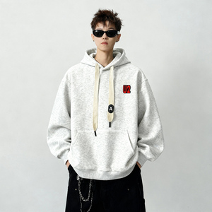 刺绣字母秋季连帽卫衣嘻哈街头潮牌宽松帽衫上衣服AW250 P55 控75图片