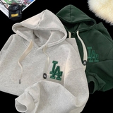 刺绣字母秋季连帽卫衣嘻哈街头潮牌宽松帽衫上衣服AW229P55控75，男装卫衣，星座414A-3（原B215-3）
