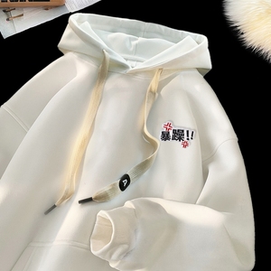 刺绣字母秋季连帽卫衣嘻哈街头潮牌宽松帽衫上衣服AW226 P55 控75，男装卫衣，星座414A-3（原B215-3）