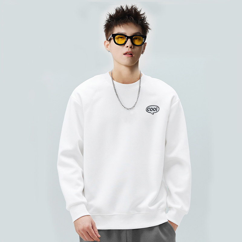 380克大码卫衣刺绣标圆领长袖卫衣潮牌新款宽松男YW287P38控58,男装卫衣,星座414A-3（原B215-3）