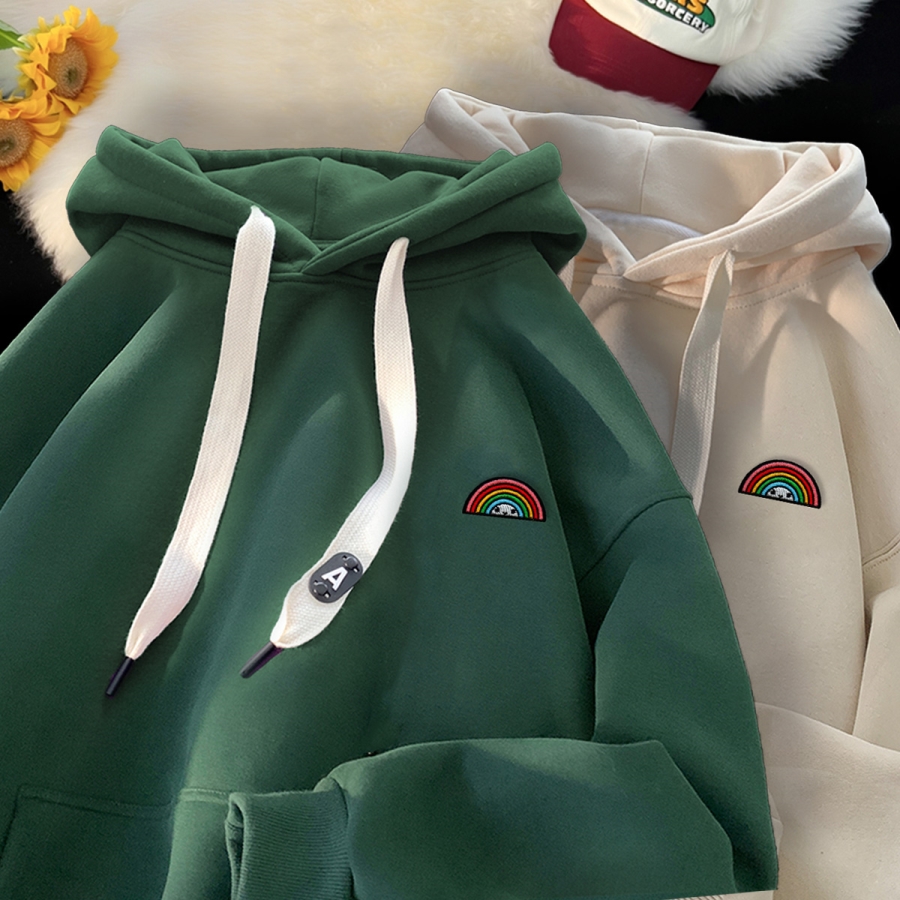 刺绣字母秋季连帽卫衣嘻哈街头潮牌宽松帽衫上衣服AW211P55控75，男装卫衣，星座414A-3（原B215-3）