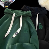 刺绣字母秋季连帽卫衣嘻哈街头潮牌宽松帽衫上衣服AW229P55控75，男装卫衣，星座414A-3（原B215-3）