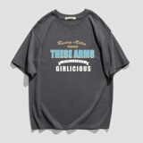 2023新款夏季潮牌短袖T恤男大码宽松圆领纯半袖上衣T022P20，男装T恤，星座414A-3（原B215-3）