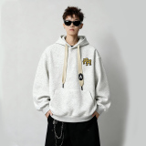 刺绣字母秋季连帽卫衣嘻哈街头潮牌宽松帽衫上衣服AW013P55控75，男装卫衣，星座414A-3（原B215-3）